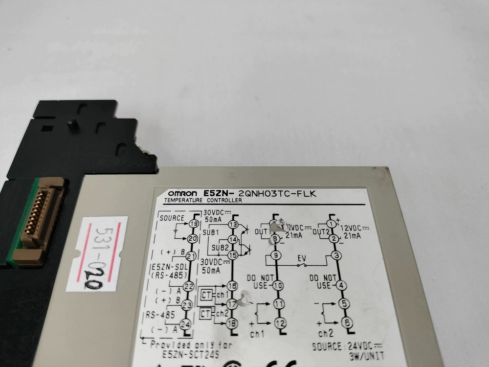 Omron E5ZN-2QNH03TC-FLK E5ZN2QNH03TCFLK Temperature Controller 24VDC