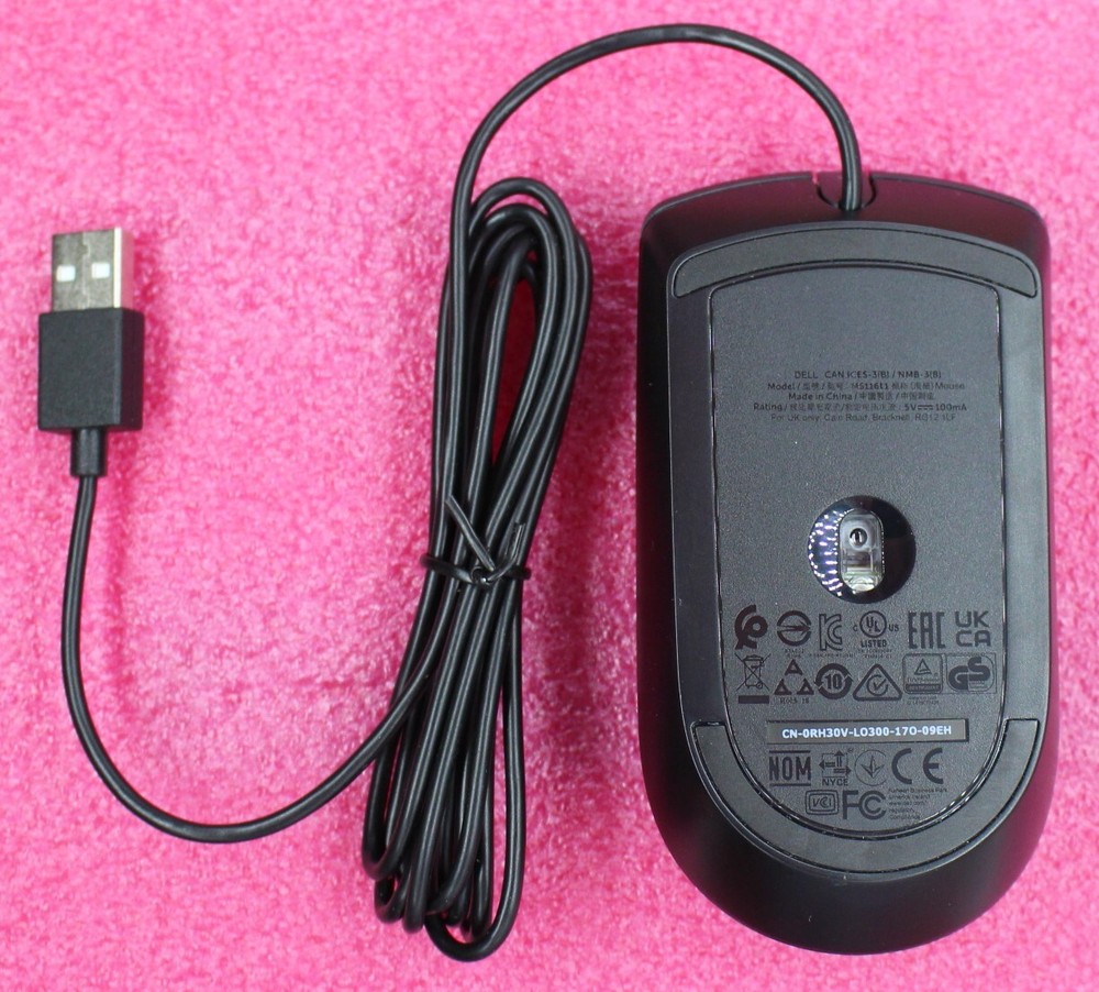 RH30V - Dell USB Wired Optical Mouse