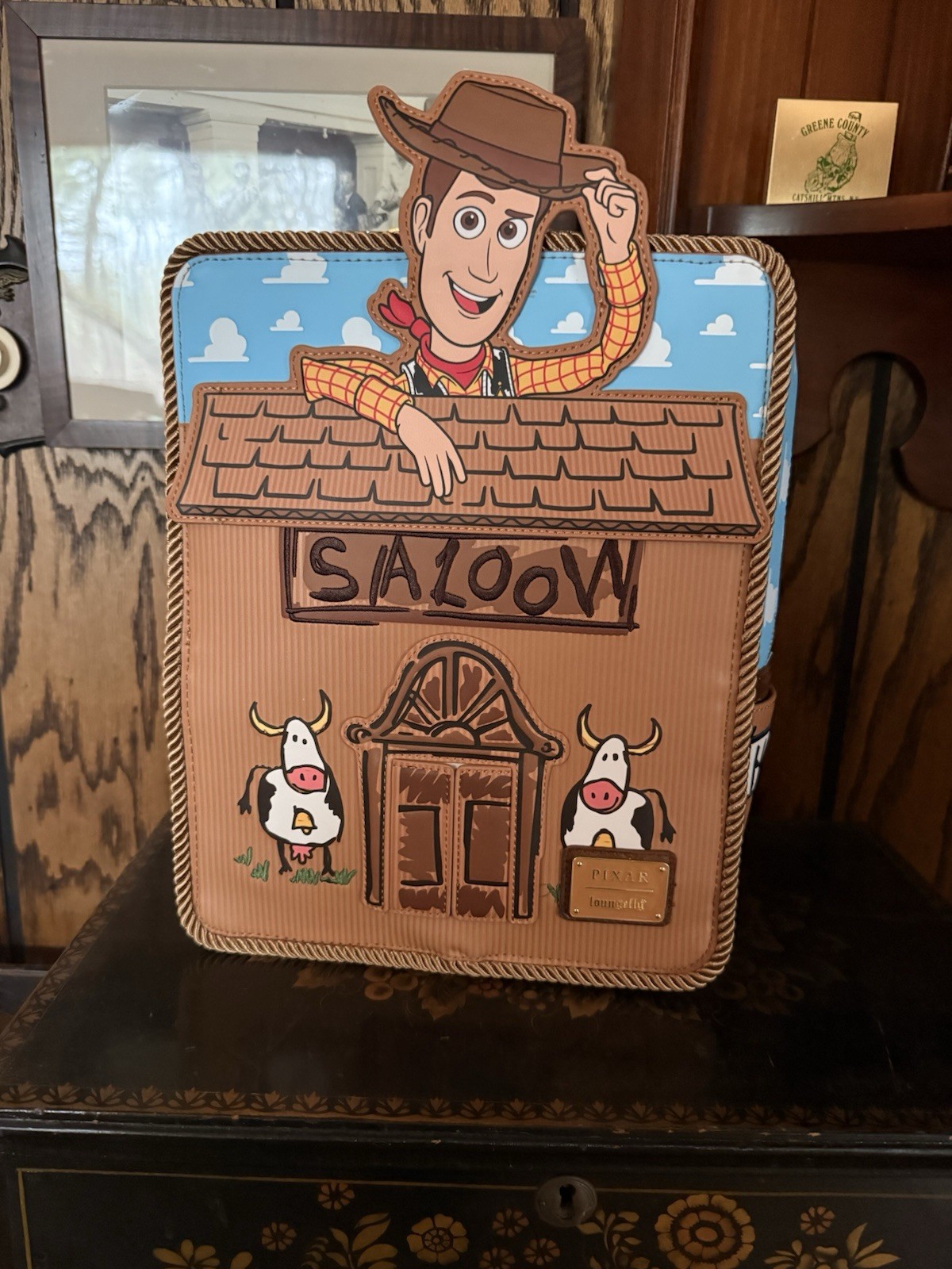 Loungefly Disney Pixar Toy Story Woody 30th Anniversary Saloon Backpack NWT