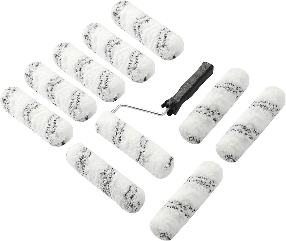 Paint Roller 6 Inch 3/4 In Roller Napshighdensity Microfiber Mini Roller With Fr