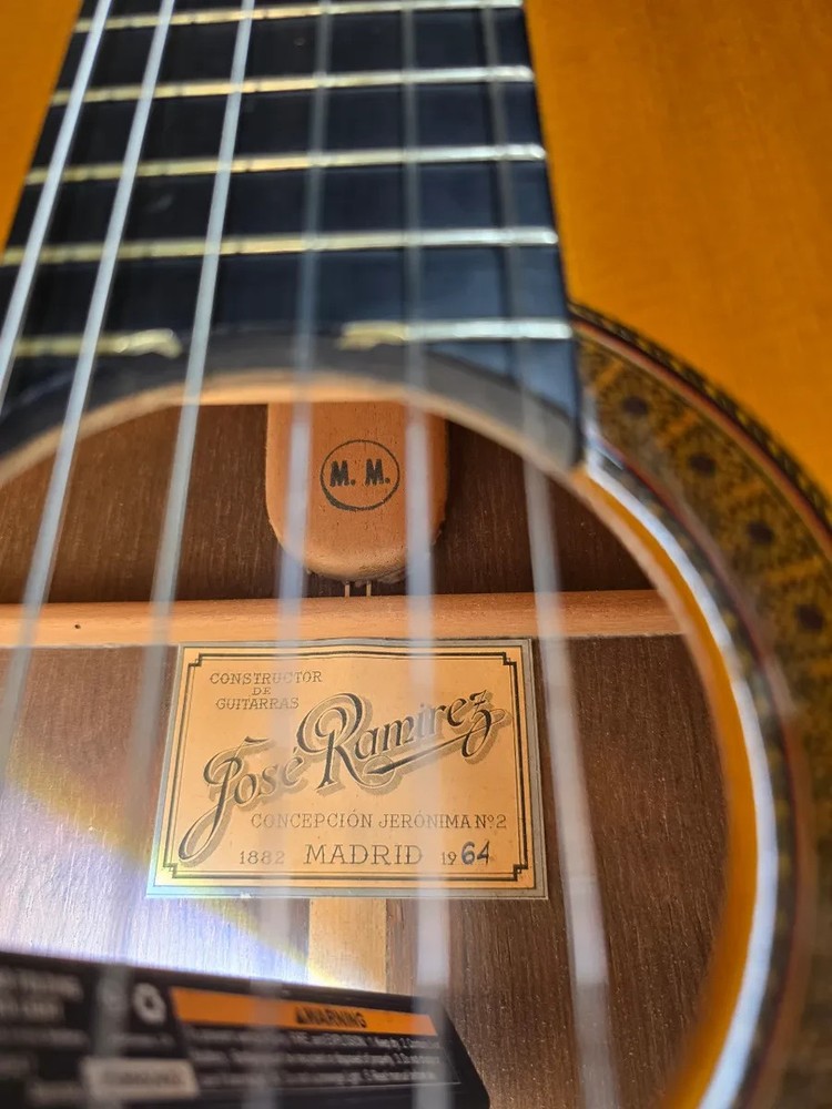 1964 José Ramirez 1a Luthier Initials : M.M.