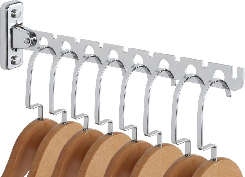Folding Clothes Hanger,Stainless Steel Wall Mounted Drying Rack,Space Saving ...