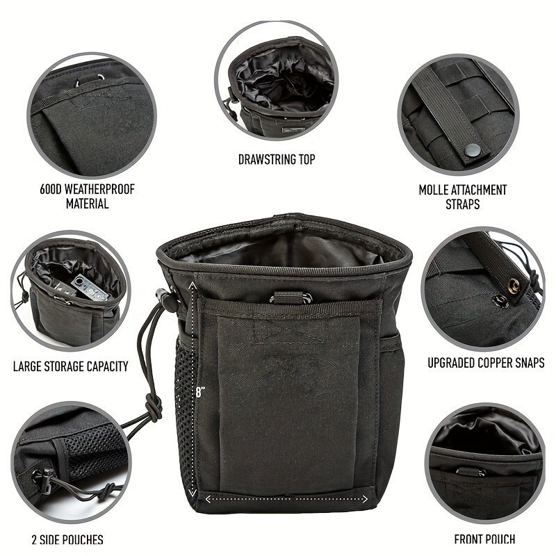 Adjustable MOLLE Utility Belt Bag for Camping Climbing Storage