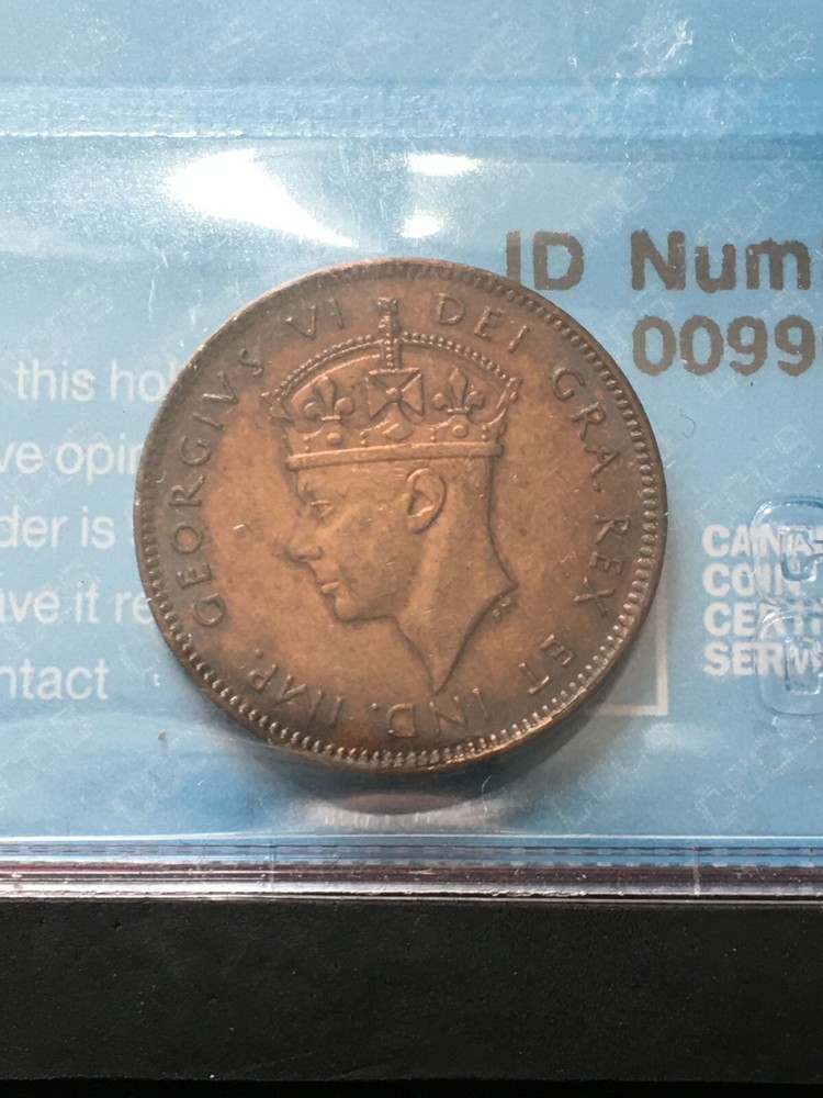 1947c CCCS Graded, Newfoundland Small One Cent, **MS-60**