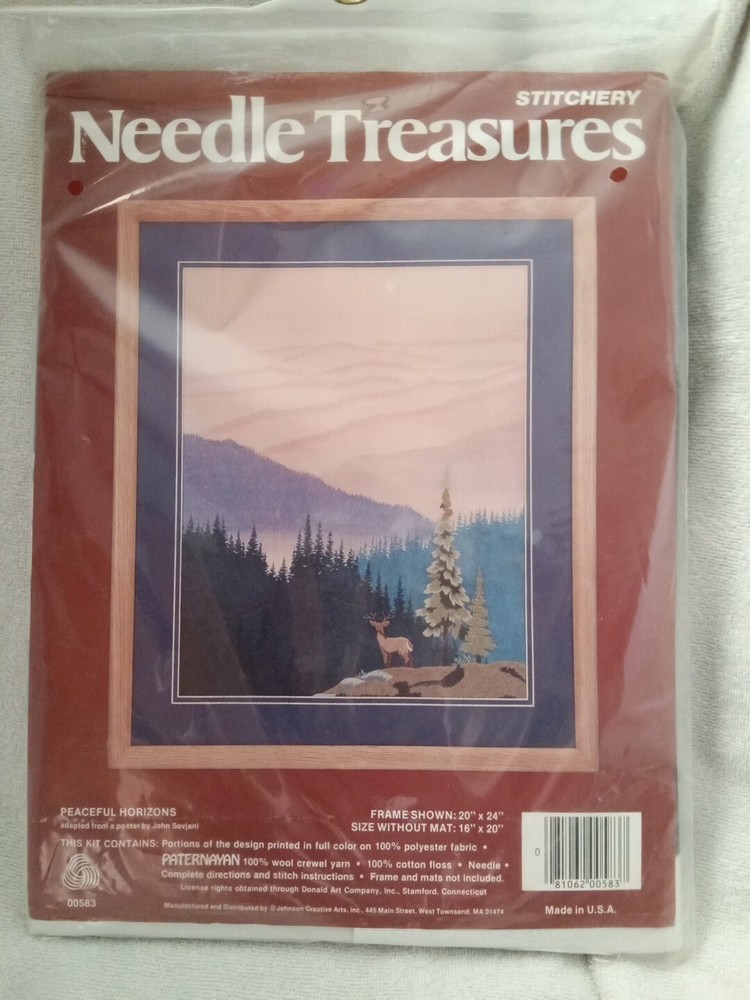 Peaceful Horizons Stitchery Kit #00583 Needle Treasures JCA