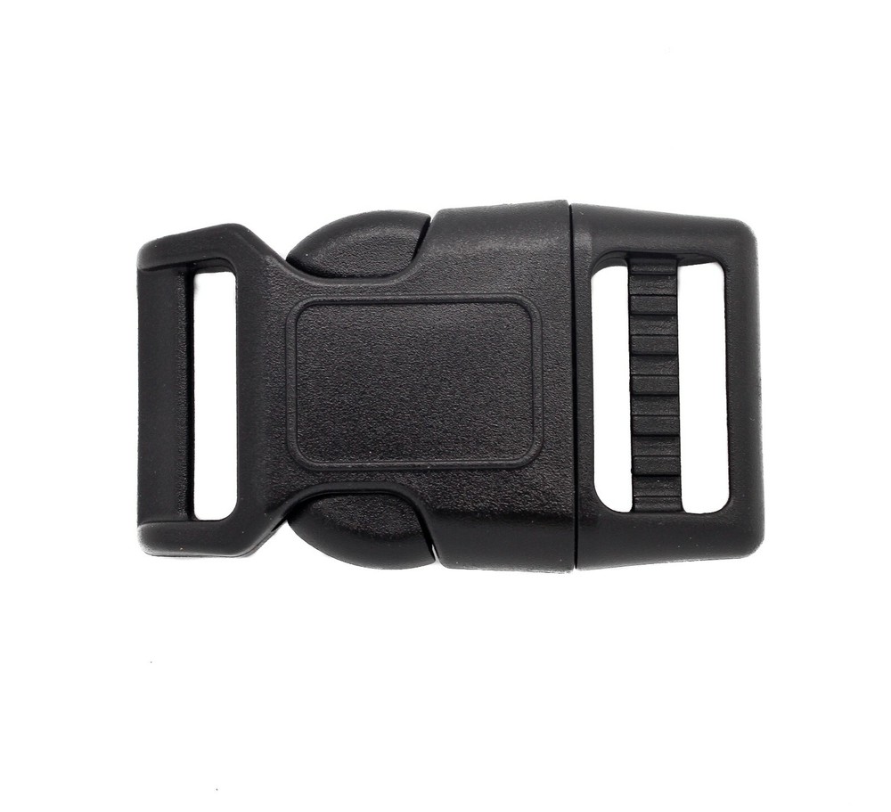 1.5 Inch Width Contoured Side Release Buckle - 1 1/2" adjustable curved buckle