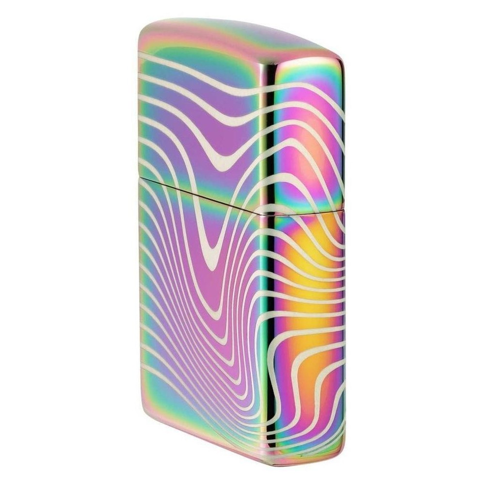 Zippo Lighter: Wavy Pattern, 360 Laser - Multi Color 48775