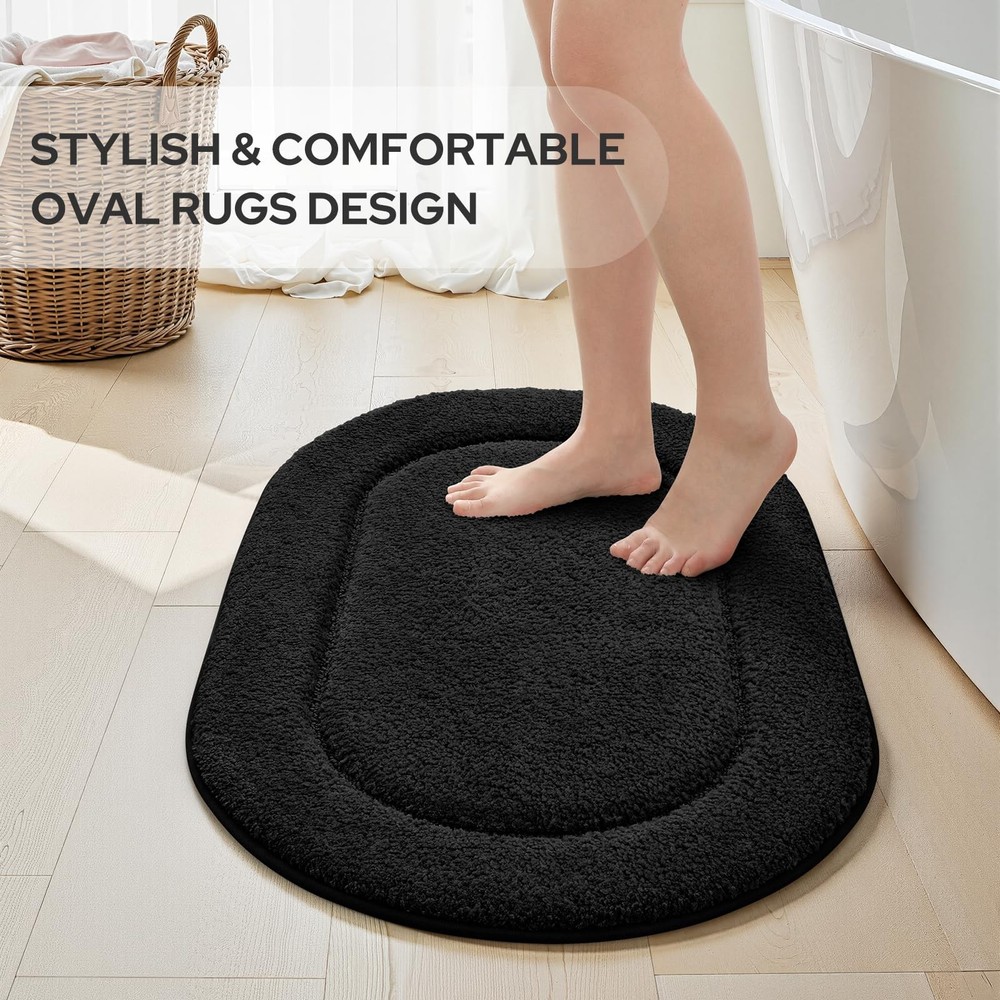 Bathroom Rugs Sets 2 Piece, Small Bathroom Rugs, Soft, Absorbent Microfiber M...
