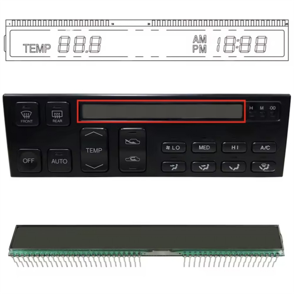 Durable 45Pin LCD Display For Lexus LS400 A/C Climate Control Unit 1990-1992 LHD