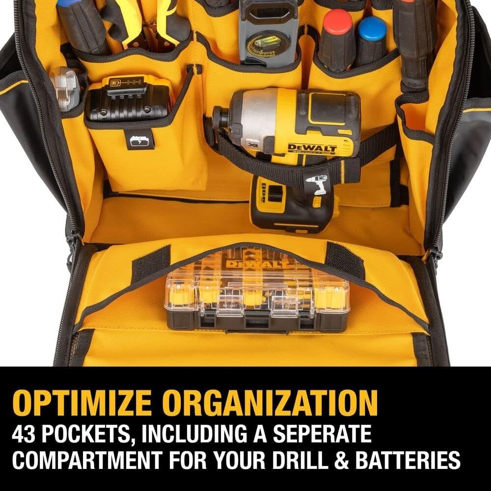 DEWALT DWST560102 Tool Backpack, Water-Resistant Storage Bag