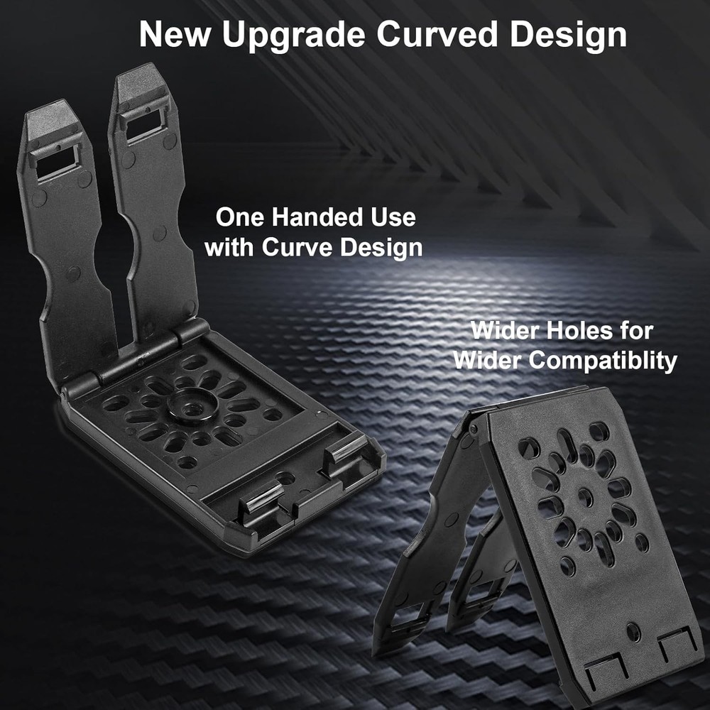 REXTECH Molle Attachments for Vests, Taser, 3", 1-Pack (Black)