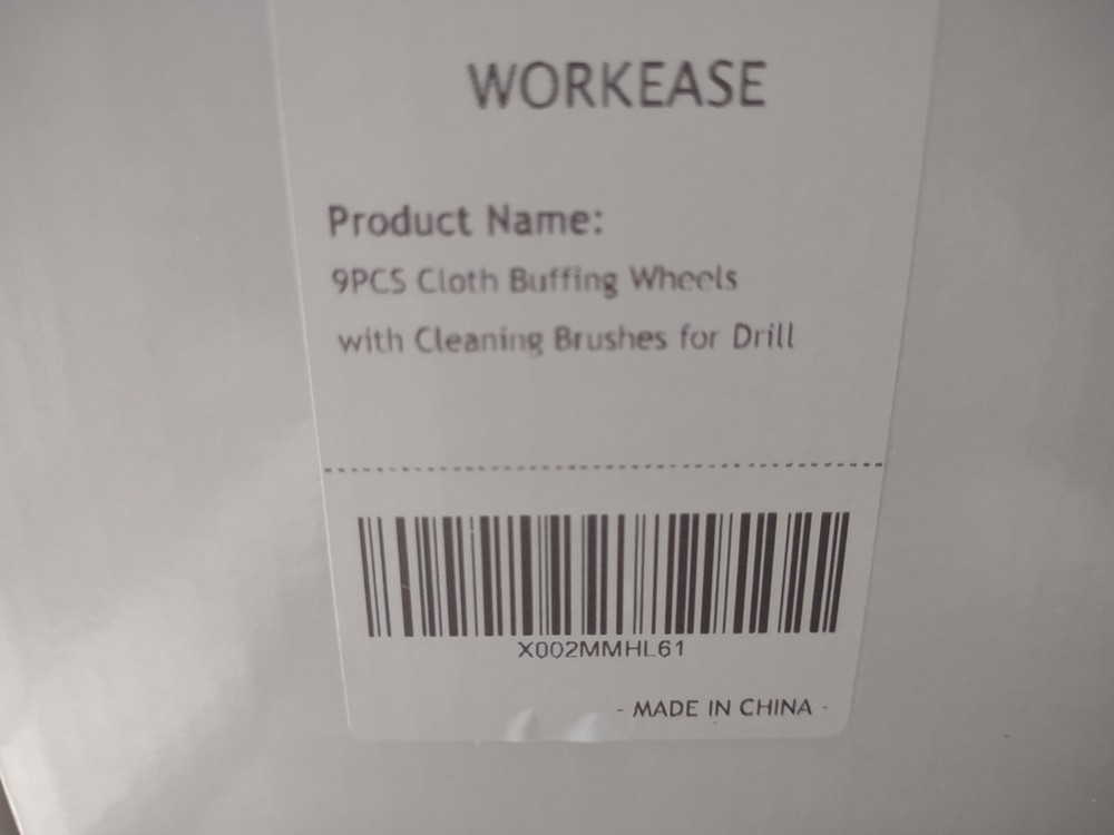 NEW 9 PCS CLOTH BUFFING WHEELS WITH CLEANING BRUSHES