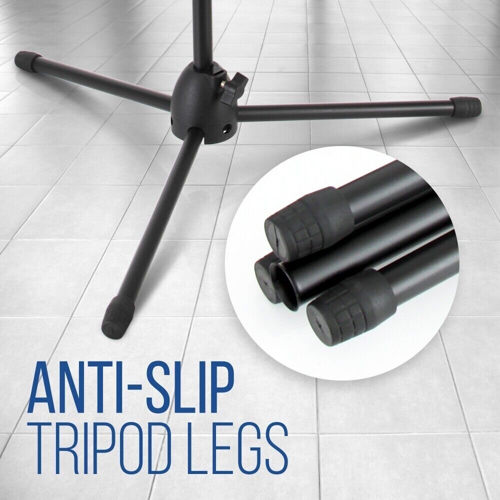 Pyle Tripod Microphone Stand - Adjustable & Extendable (Set of 2) PMKSKT35
