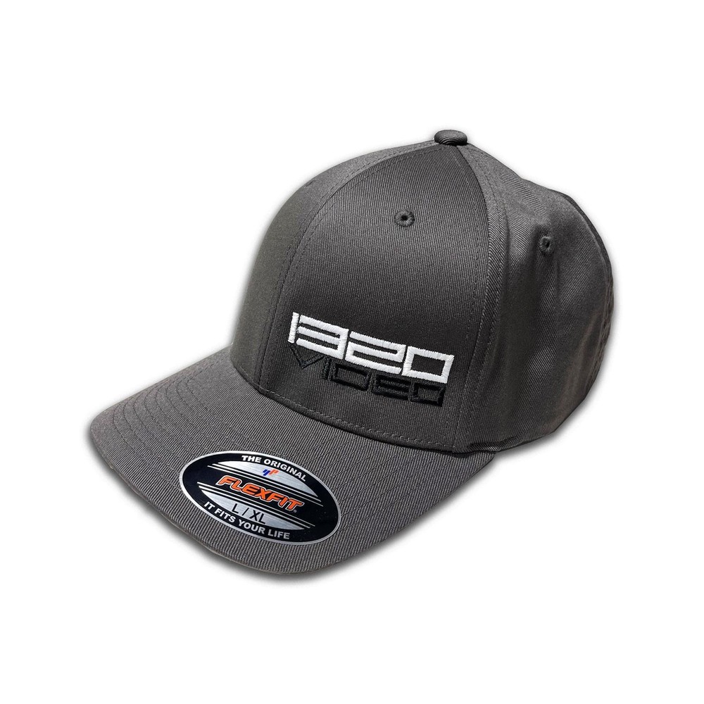 1320 Video 1320-GRAYFLEXSM Gray Flex-Fit Hat, Small/Medium
