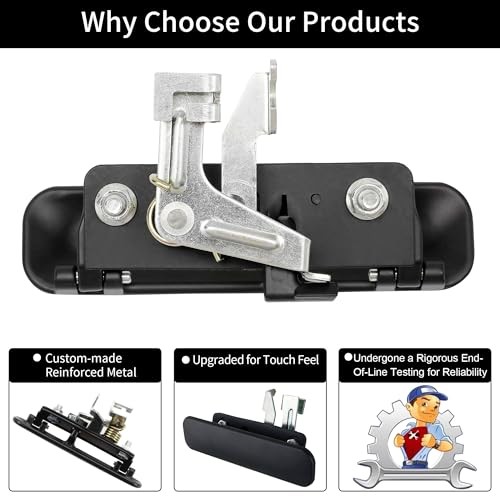 (Metal), Compatible with 1992-2014 Ford E150 E250 E350 Exterior Door Handle