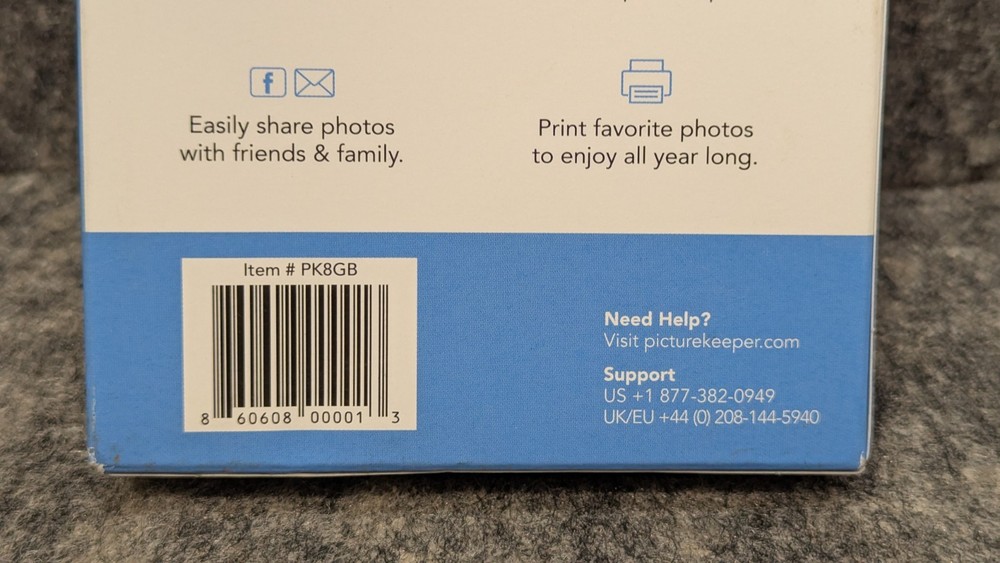 Picture Keeper PK 8 Automatic Photo Backup Device 8GB Sealed PC & Mac