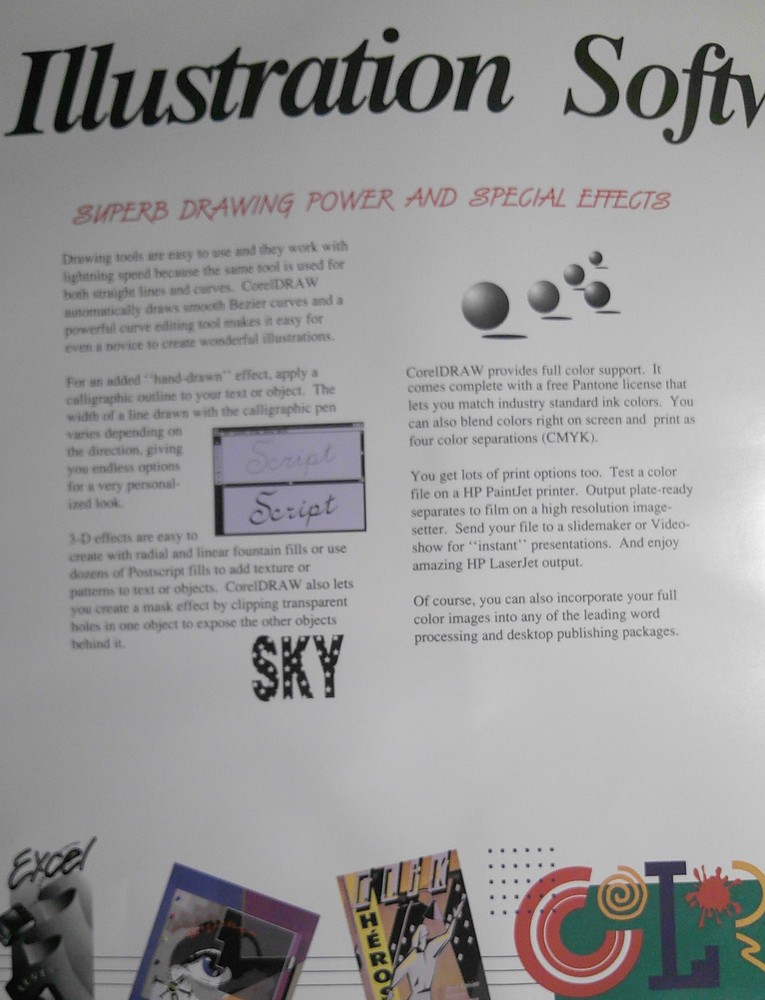 Add Flair! CorelDRAW! Brochure, 1990