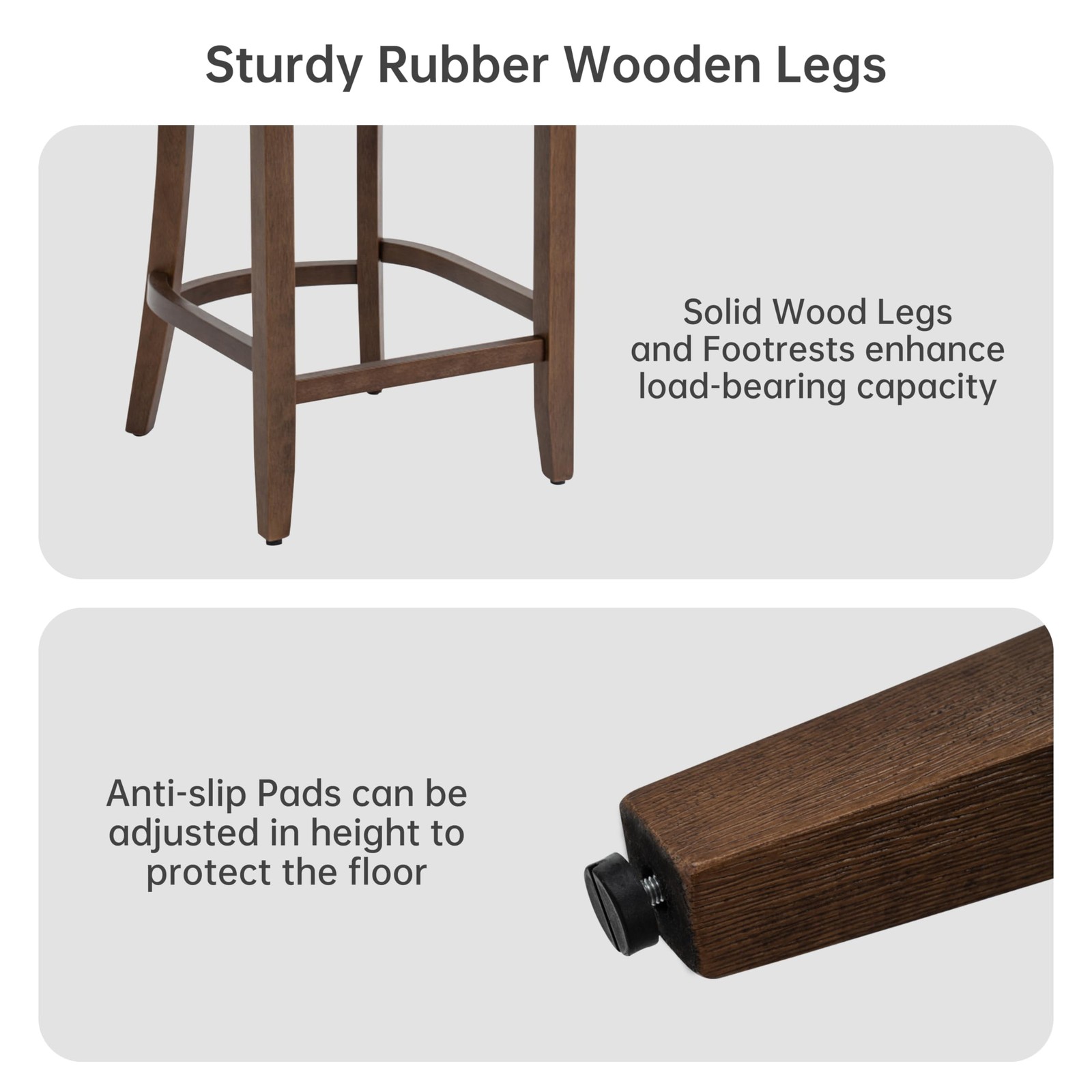 Bar Stools Set of 4 Upholstered Counter Height Bar Stools Modern Counter Stools