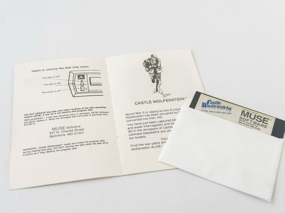 Castle Wolfenstein - MUSE Software - 1982 / Atari 400/800