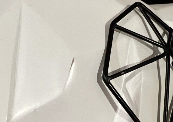 Elephant Ceramic Angular Geometric Ear Body Pattern Modernist Style