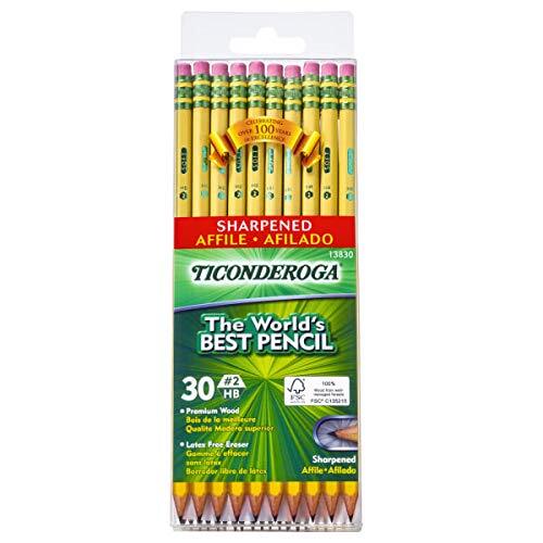 Pre-Sharpened Pencil, 2, Yellow Barrel, 30/Pack - DIX13830 30 Count