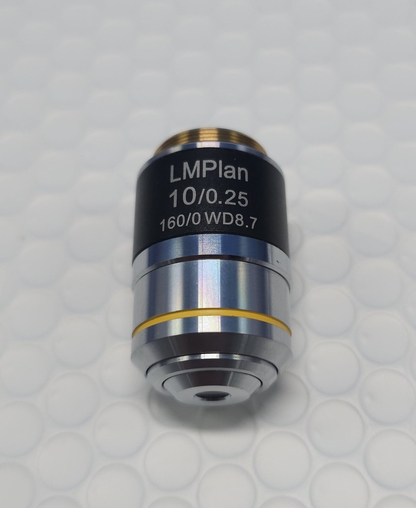 10X LWD LM PLAN CHROMATIC METALLURGICAL MICROSCOPE OBJECTIVE