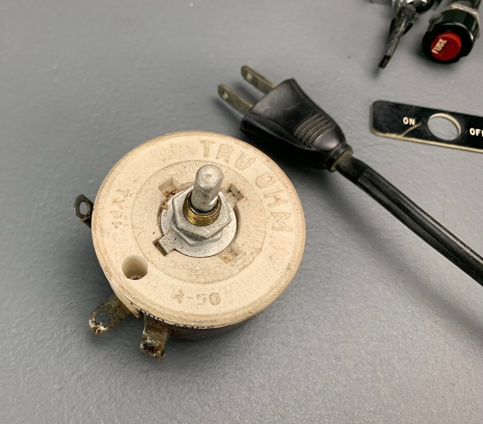 Vintage MRC Basic Power Source, TRU-OHM rheostat & Selenium Rectifier Kit E0025