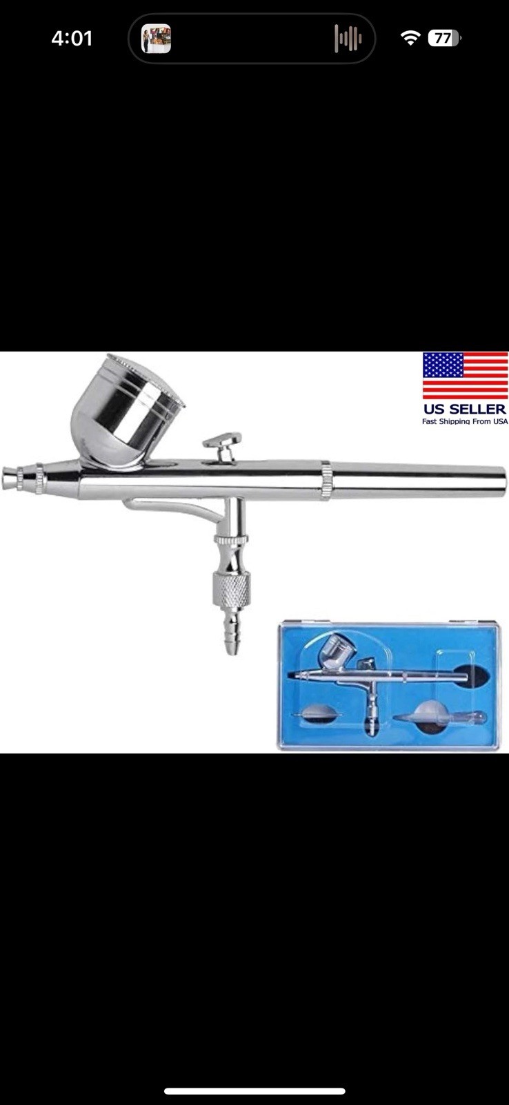 Gothobby 0.3mm Gravity Feed Dual-action Airbrush Paint Spray Gun Kit Set