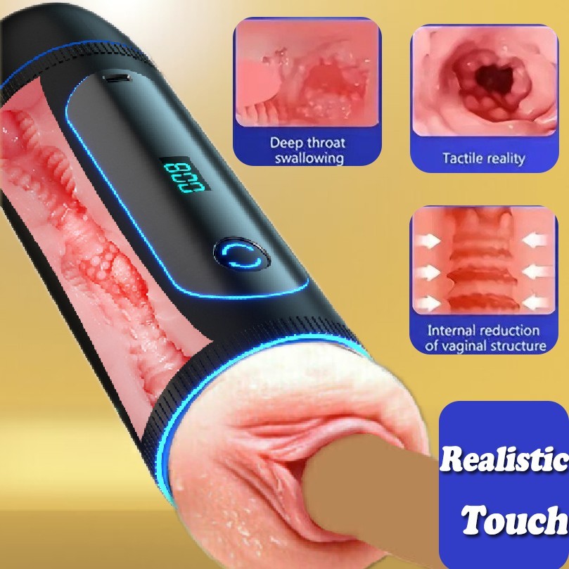 Automatic Male Masturbaters HandsFree  Stroker Pocket Pussy Cup Sex Toys for Men