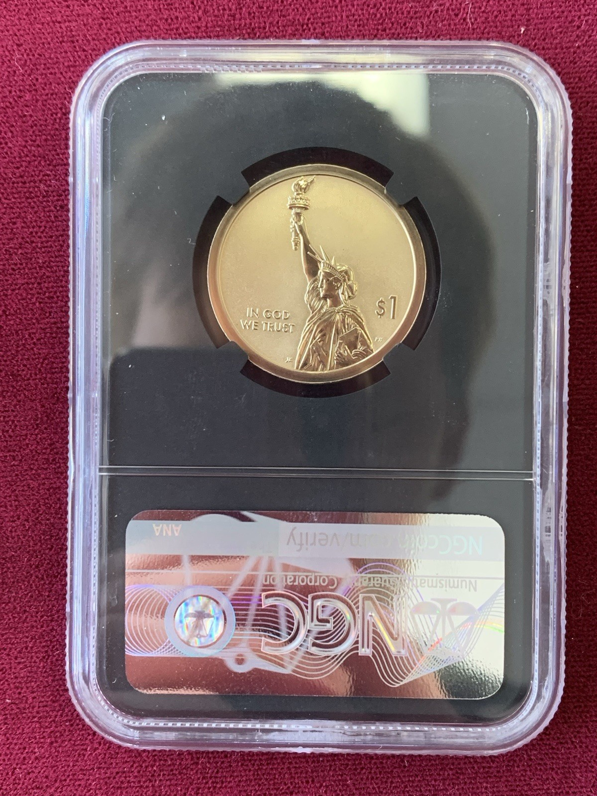 2018-S American Innovation George Washington Signed 1st Patent NGC Reverse PF70
