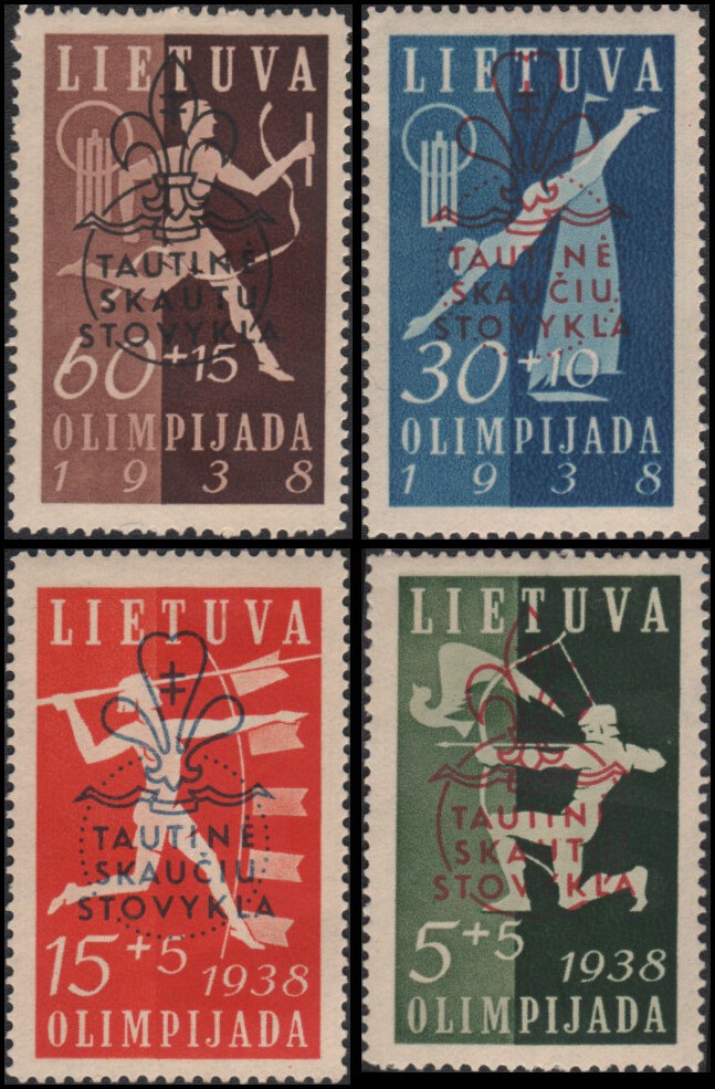 Lithuania #B47-B50 MH VF