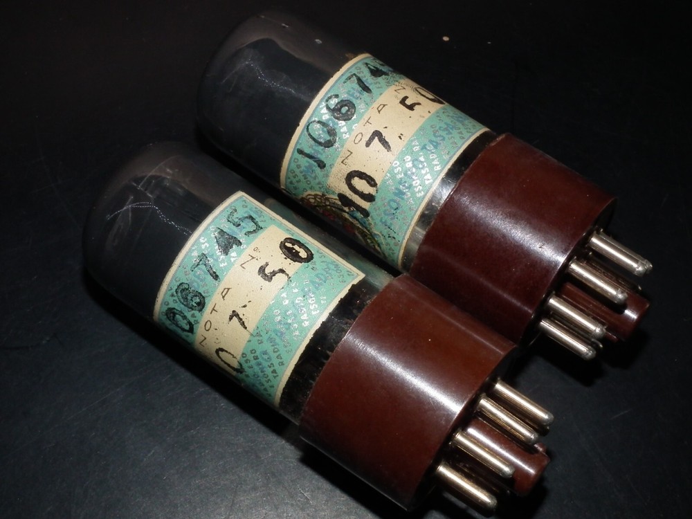 Platinum Matched Pair 6F6GT Fivre NOS Master Pack Box (Quads available)