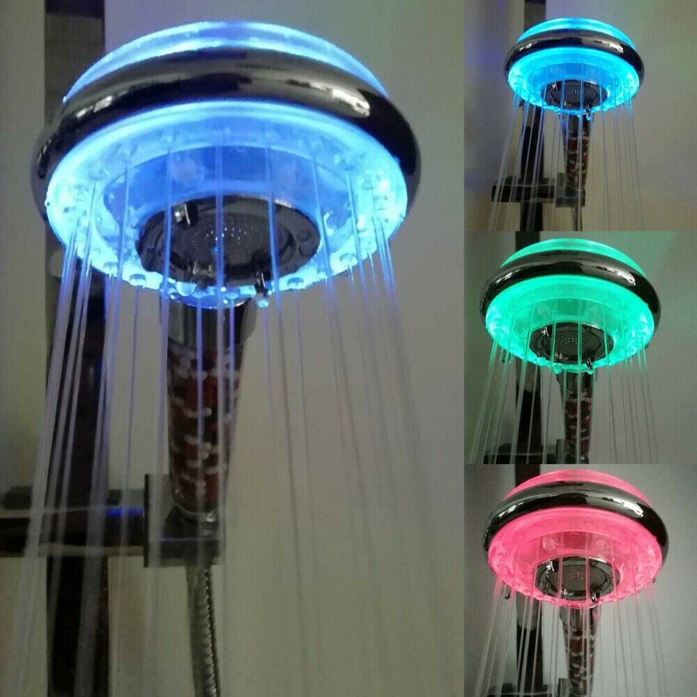 RTgenesis Shower Head Hydroelectric Colors Changing LED plus FILTRATION SYSTEM 