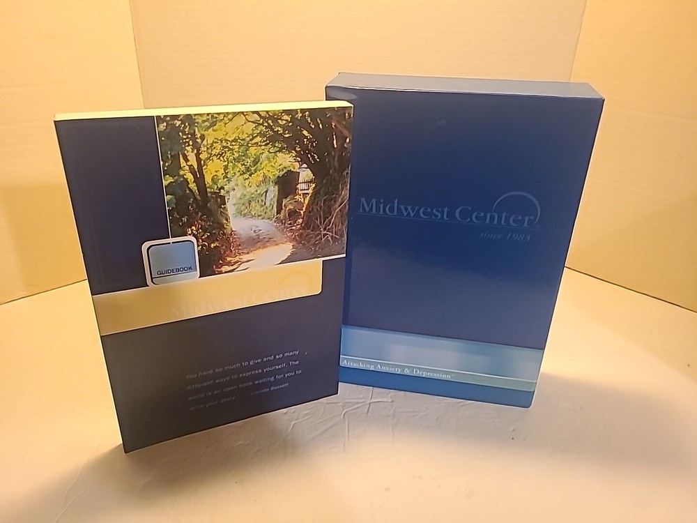 ATTACKING ANXIETY & DEPRESSION - MIDWEST CENTER MULTI DVD CD AND GUIDEBOOK EUC