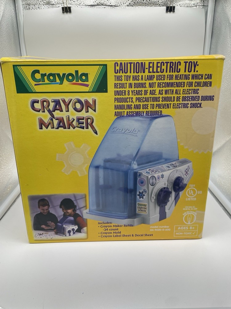 Crayola 2001 Multicolor Electric Crayon Maker With Original Box
