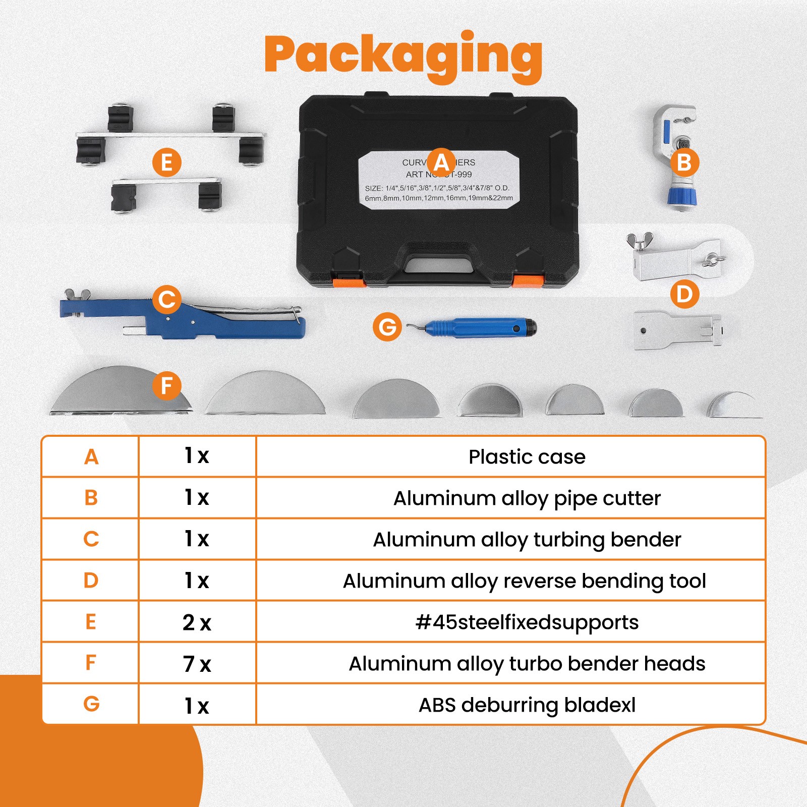 Ratcheting Pipe Tube Bender Reverse Bend 1/4"-7/8" Ratchet Copper Pipe Tool QME