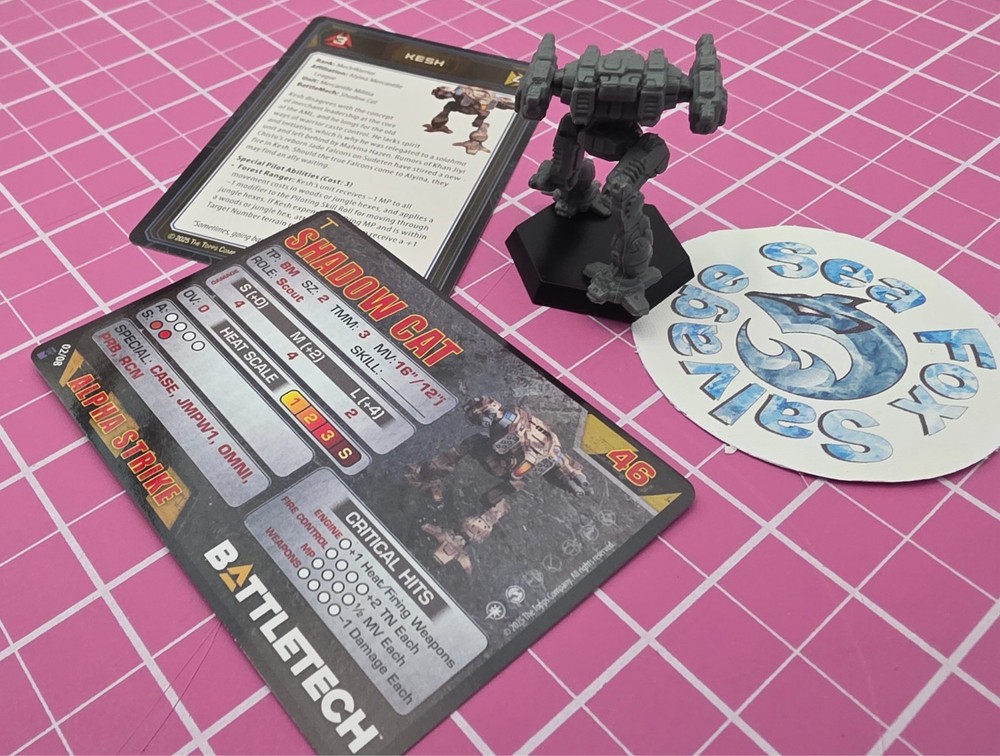 BattleTech SHADOW CAT Mech -- 21st CENTAURI LANCERS COMMAND LANCE - Exclusive!