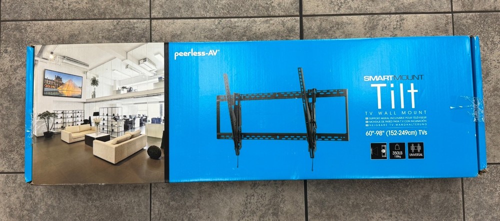 Peerless-AV SmartMount Universal Tilt Wall Mount for 60-98" Flat Panel Displays
