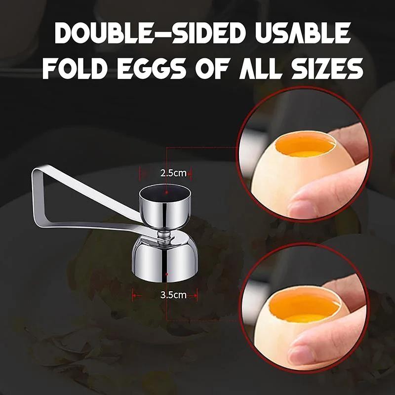 304 Stainless Steel Egg Scissors & Shell Opener Double Head Tool