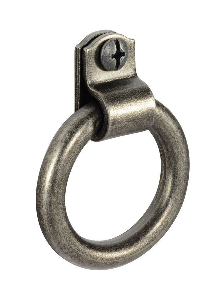1-3/4" Montgomery Ring Pull Antique Pewter