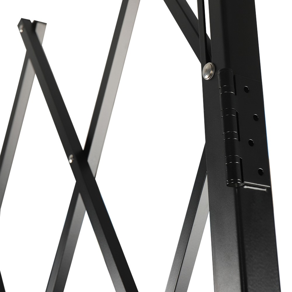 7.22ft x 7.5ft Folding Security Gate Wall Mount Single Folding Door Scissor Gate