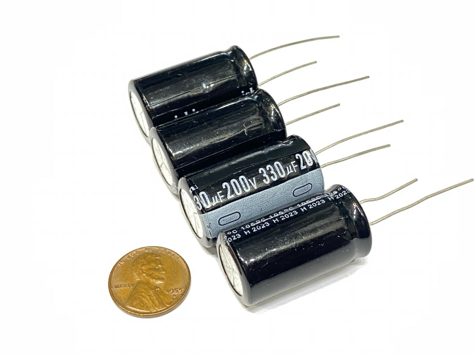 4 Pieces Electrolytic Capacitor 330UF 200V 330mfd Temp G22