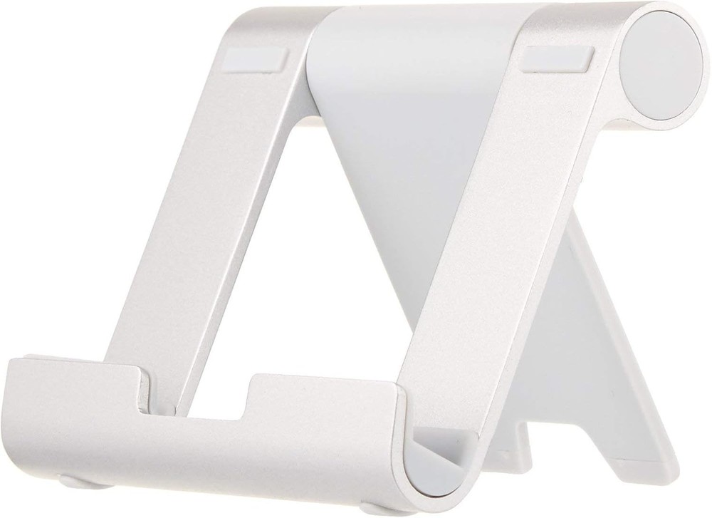 AmazonBasics Multi-Angle Portable Stand for Tablets and Phones - Silver