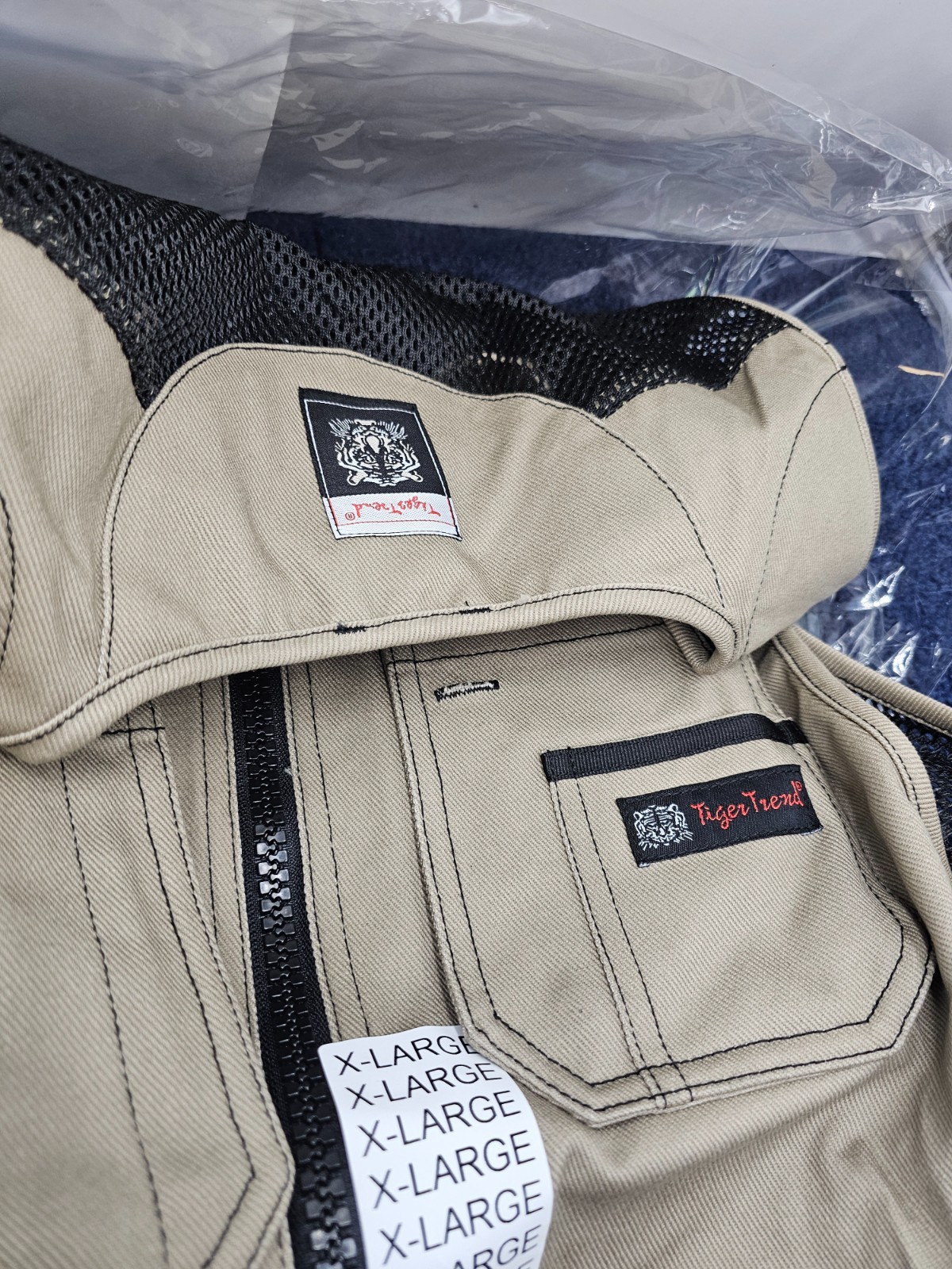 Tiger Trend 501001552XL Utility Tool Vest, Rugged Construction XLarge - Khaki