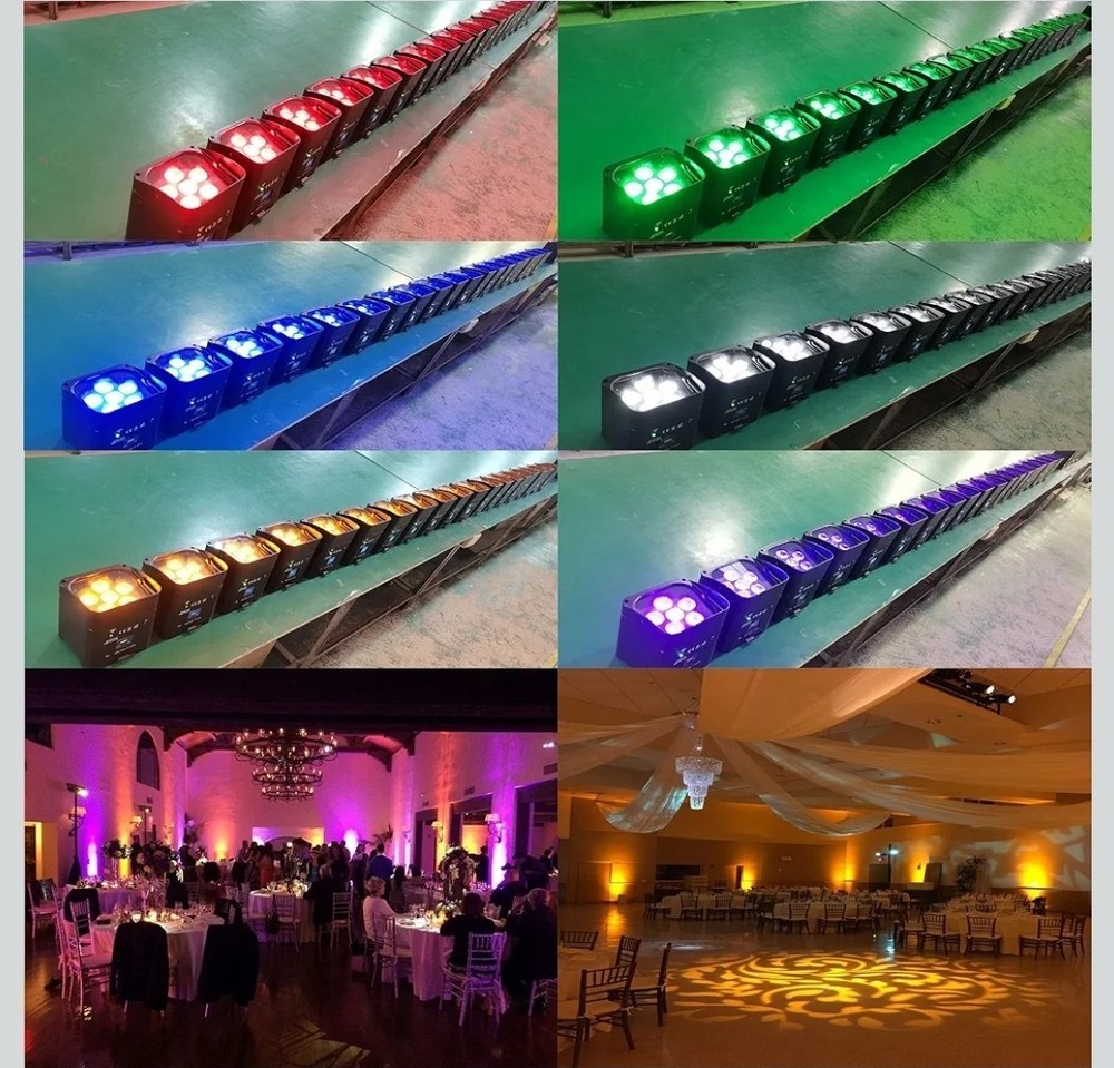 Battery Powered Uplights Rechargeable Stage Lights