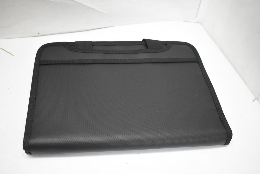 VEVOR Fireproof Document Bag File Organizer Briefcase 370x280x40mm Black