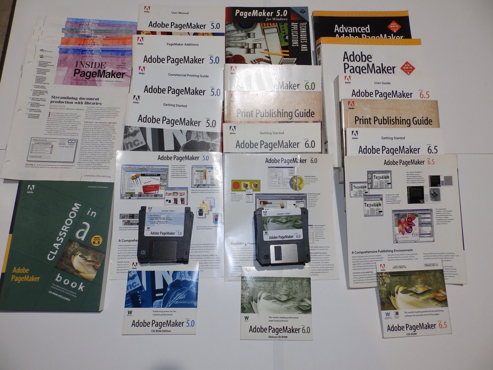 Vintage Software - Adobe PageMaker for Windows v5.0 / 6.0 / 6.5