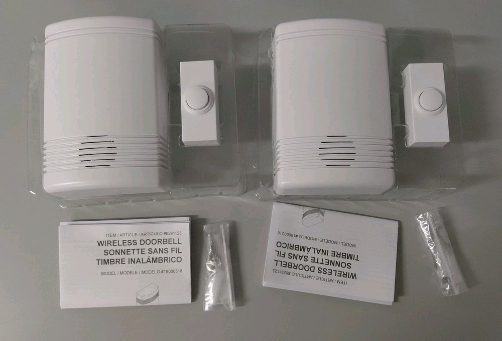 Lot Of 2 Utilitech Wireless Doorbell Kits
