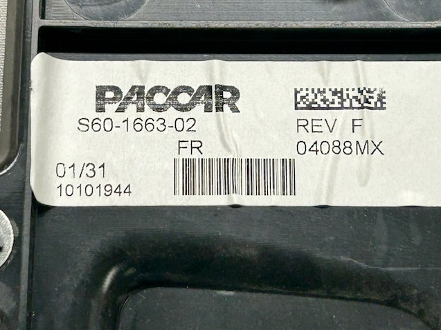 KENWORTH S60-1663-100661 TRIM-HEADER BEZEL, LT GRAY