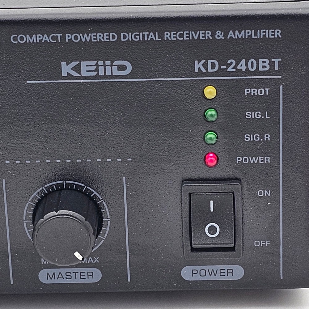 KEiiD KD-240BT Compact Powered Digital Receiver & Amplifier Bluetooth Black